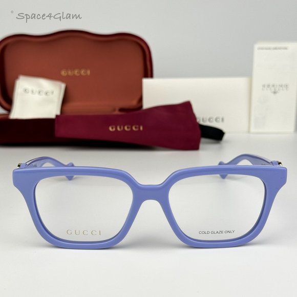 Gucci Accessories - BRAND NEW Gucci GG1536O 008 Violet Women Square Eyeglasses GG 1536O
